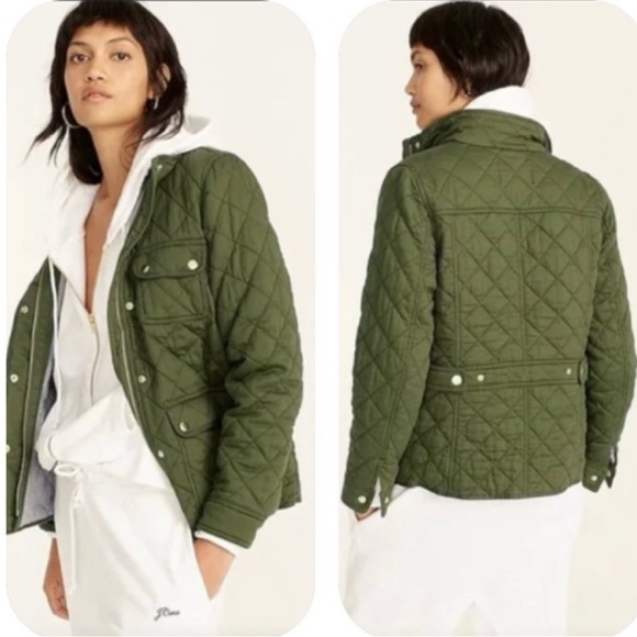 J. Crew Jackets & Coats J Crew Quilted Downtown Field Jacket Deep